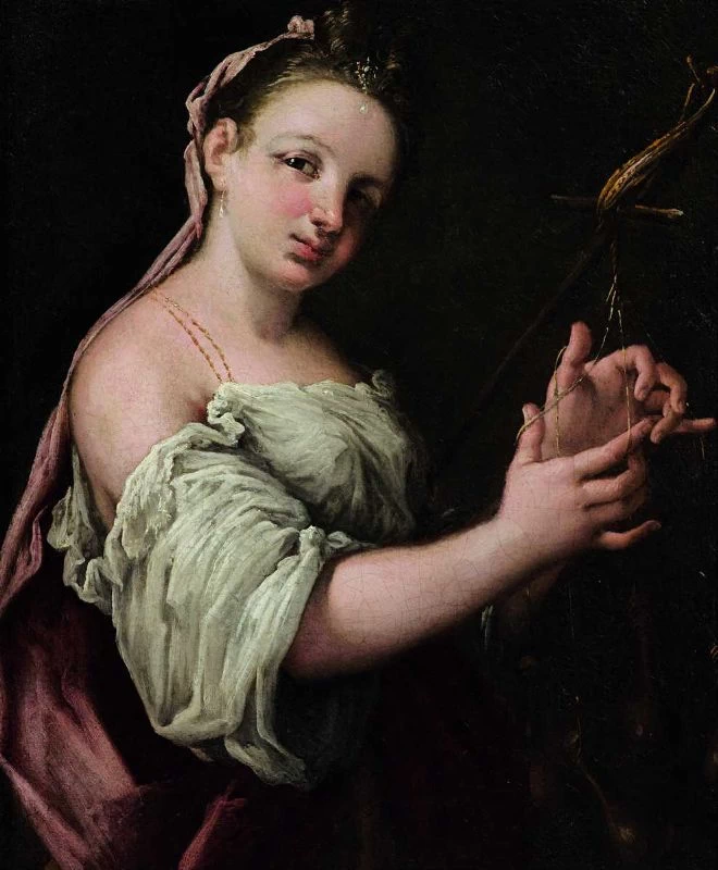 Giovane filatrice
